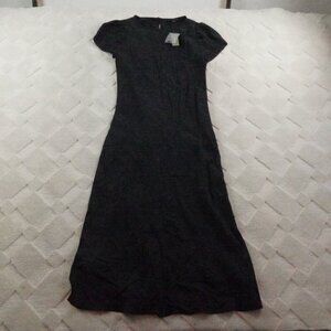 J.Crew Cupro-blend midi T-shirt dress Womens 0 Black